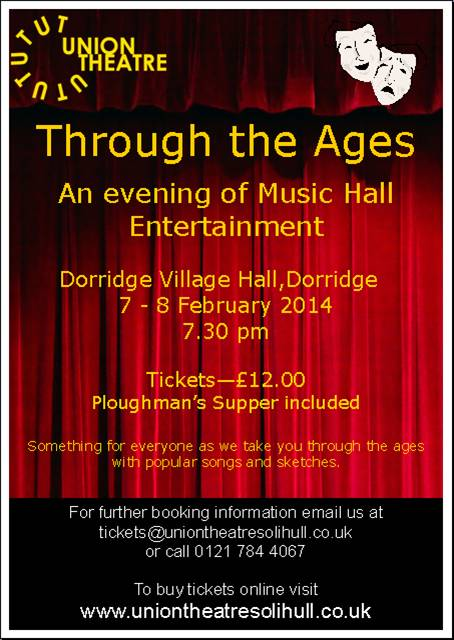 Through the Ages - An evening of Music Hall Entertainment